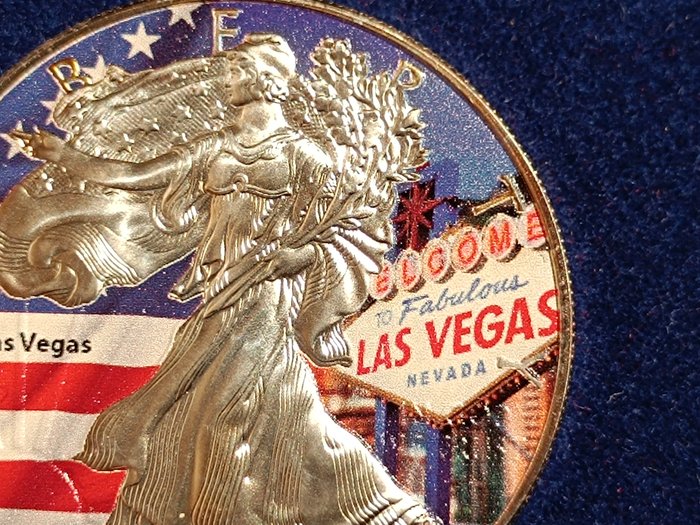 Förenta staterna. 1 Dollar 2015 Liberty - Las Vegas, 1 Oz (.999)  (Ingen mindstepris)