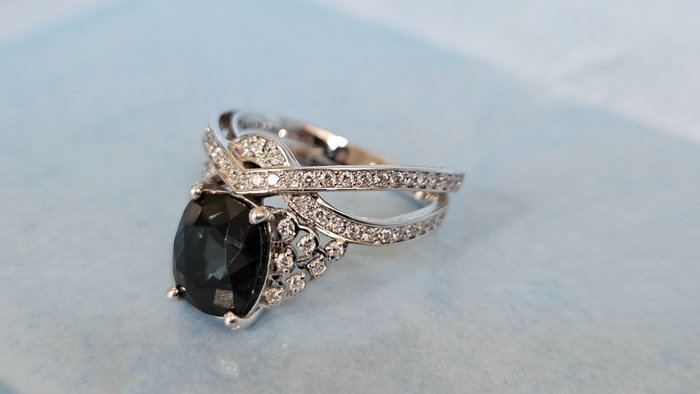 Other brand - Ring - 14 karat Hvidguld Spinel - Diamant