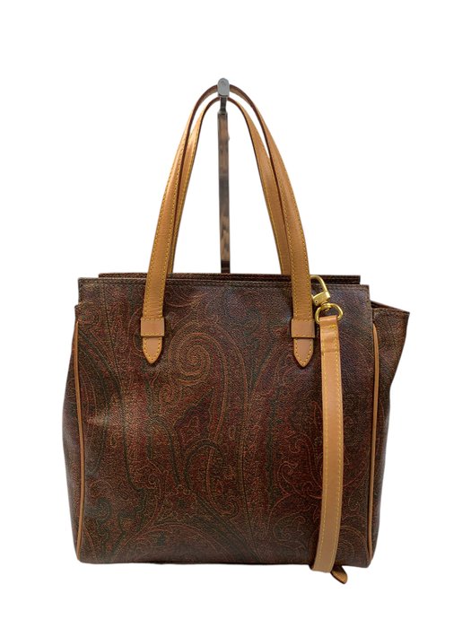 Etro - Paisley Leather 2 Way Hand bag - Skuldertaske