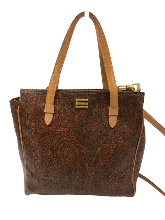 Etro - Paisley Leather 2 Way Hand bag - Skuldertaske