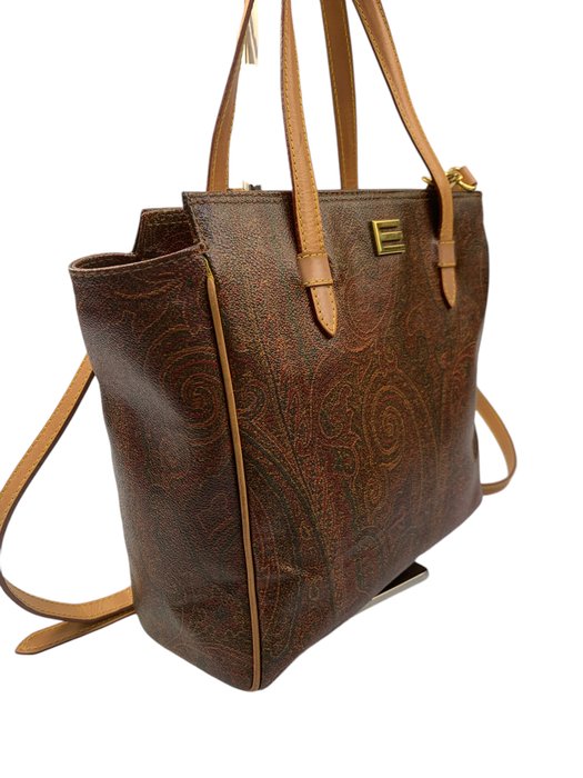 Etro - Paisley Leather 2 Way Hand bag - Skuldertaske