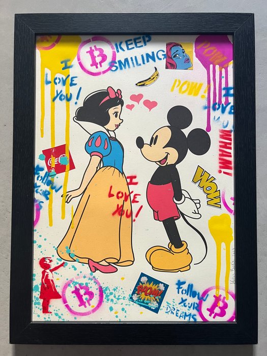 Koen Betjes (1992) - Snowwhite and Mickey love StreetArt