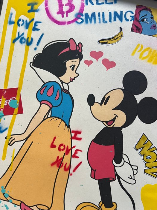 Koen Betjes (1992) - Snowwhite and Mickey love StreetArt