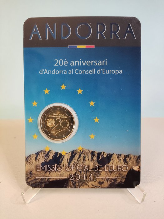 Andorra. 2 Euro 2014/2015 (3 coincards)  (Ingen mindstepris)