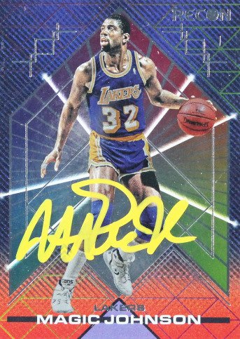 2021 - Panini - Recon - Magic Johnson - Autograph on Trading Card - #195 - 1 Graded card - Beckett Autentisk Auto