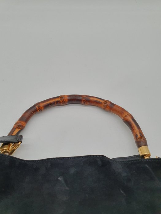 Gucci - GG Bamboo Suede - Skuldertaske