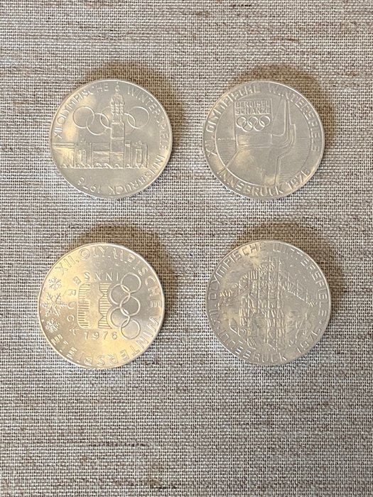 Østrig. 100 Schilling 1976 (4 coins)  (Ingen mindstepris)