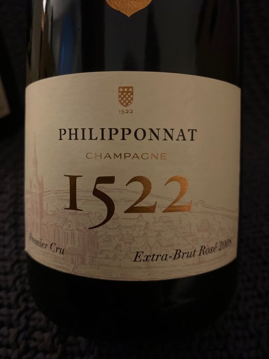 2008 Philipponnat Cuvée 1522: Rosé Extra Brut  Grand Cru Extra Brut - Champagne - 2 Flasker (075 L)