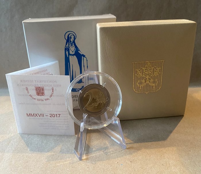 Vatikanstaten. 2 Euro 2017 Proof, Delle of Fatima