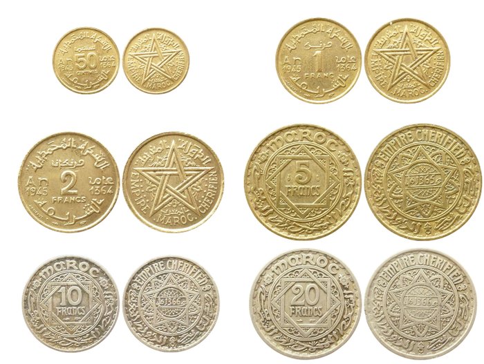 Marokko Various Denominations 1921/2015 (49 coins)  (Ingen mindstepris)