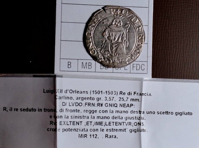 Italien Kongeriget Napoli Ludvig 12 (1498-1515) Carlino