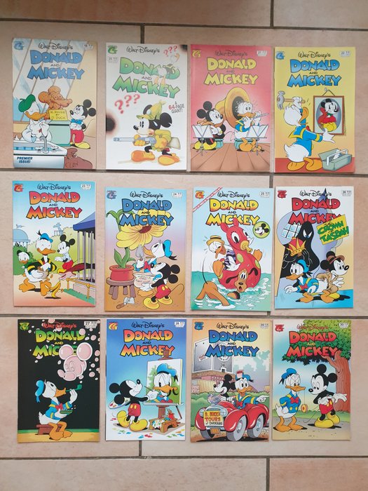 Donald and Mickey 19-30 - Walt Disney's Donald and Mickey - 12 Comic - Første udgave/genoptryk - 1993/1995