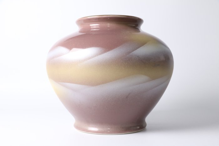 Smuk Kutani porcelæn 九谷焼 vase - Porcelæn - 九谷阿古 Kutani Ako - Japan - 1900-2000