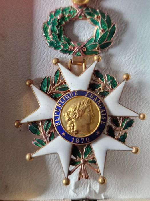 Frankrig - Medalje - Ordre de la Légion d'honneur in oro con scatola + cornice