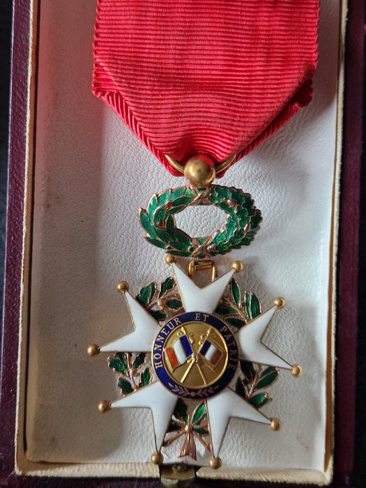 Frankrig - Medalje - Ordre de la Légion d'honneur in oro con scatola + cornice