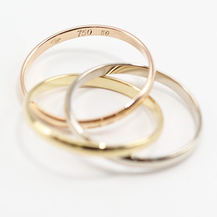 Cartier - Ring - Trinity - 18 kraat Gulguld, Hvidguld, Rosaguld