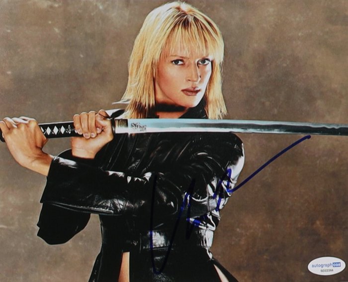 Kill Bill - Uma Thurman - 20x25 cm Signed Photo - ACOA Certificate