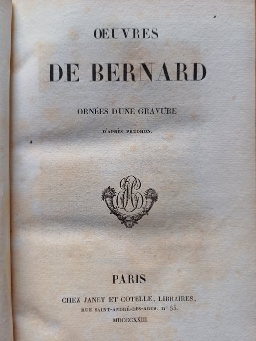 Pierre-Joseph Bernard / Pierre-Paul Prud'hon - Œuvres - 1823