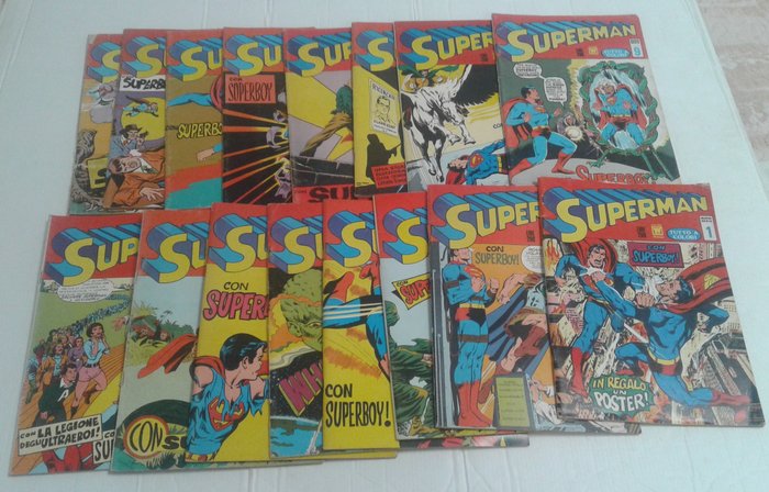 Superman 1/16 completa - 2° serie williams - 1 Comic collection - Første udgave - 1971