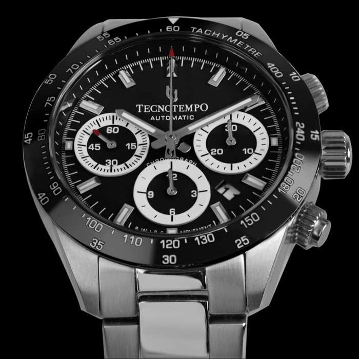 Tecnotempo - Chronograph "Chrono Round" -  Automatic Swiss Movt - Limited Edition - - Ingen mindstepris - TT.200RO.AN - Mænd - 2011-nu