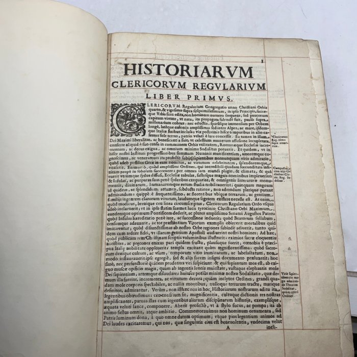 Silos Giuseppe - Historiarum Clericorum Regularium a congregatione condita - 1650