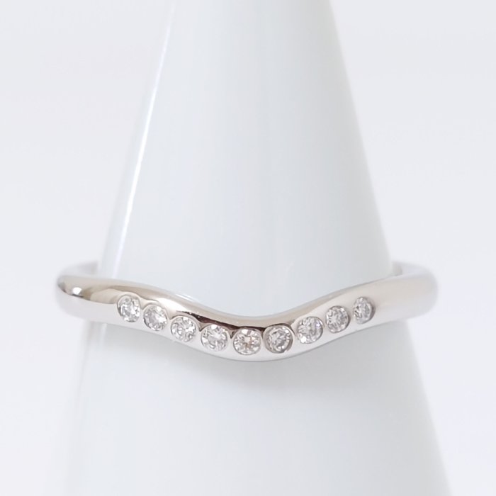 Tiffany  Co - Ring - Curved Platin