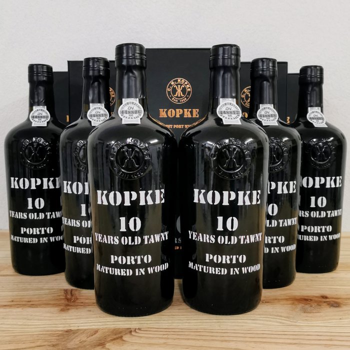 Kopke - 10 years old Tawny -  Porto  - 6 Flasker (0,75 L)