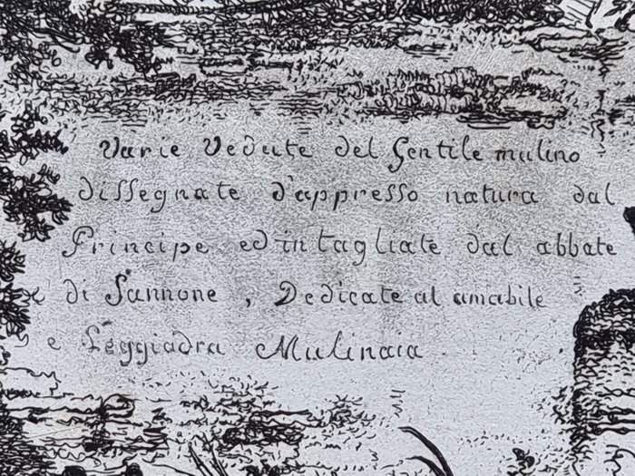 Jean-Claude Richard, abate di Saint Non (1727-1791) - Le Prince, Jean-Baptiste (1734-1781) - Suite completa di 8 vedute del Moulin Joli