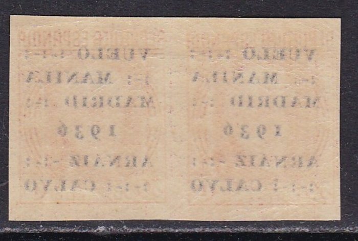 Spanien 1936 - Manila-Madrid Flight - Blok 2 - Uindrykket - Edifil 741s