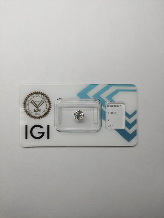 1 pcs Diamant  (Natur)  - 100 ct - Rund - E - VS1 - International Gemological Institute (IGI) - IGI 636434827