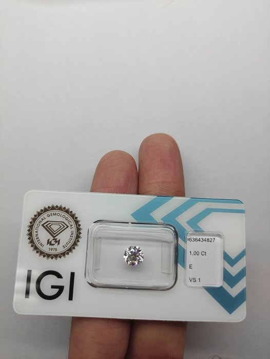 1 pcs Diamant  (Natur)  - 100 ct - Rund - E - VS1 - International Gemological Institute (IGI) - IGI 636434827