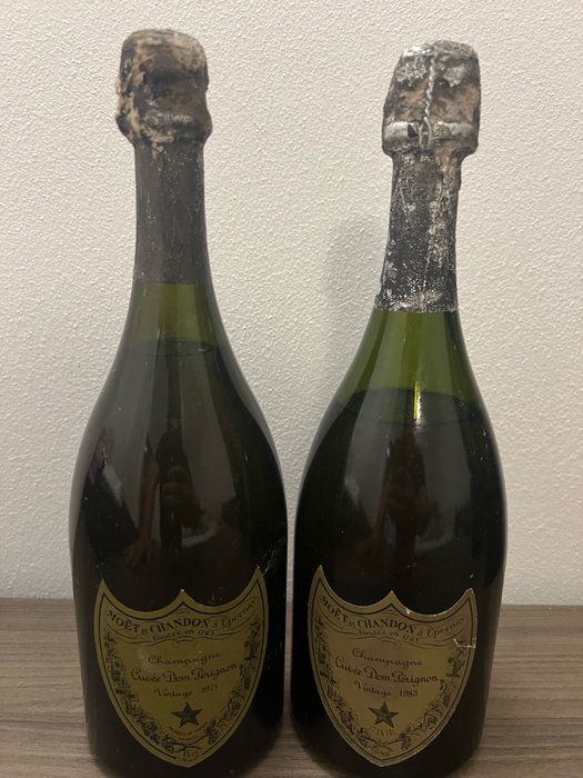 Dom Pérignon, 1975  1983 - Champagne Brut - 2 Flasker (0,75 L)