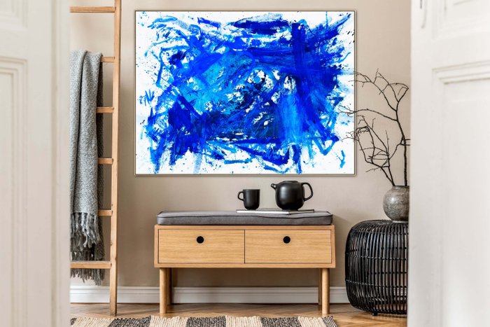 Cristine Balarine - Ultramarine - XXL abstract painting