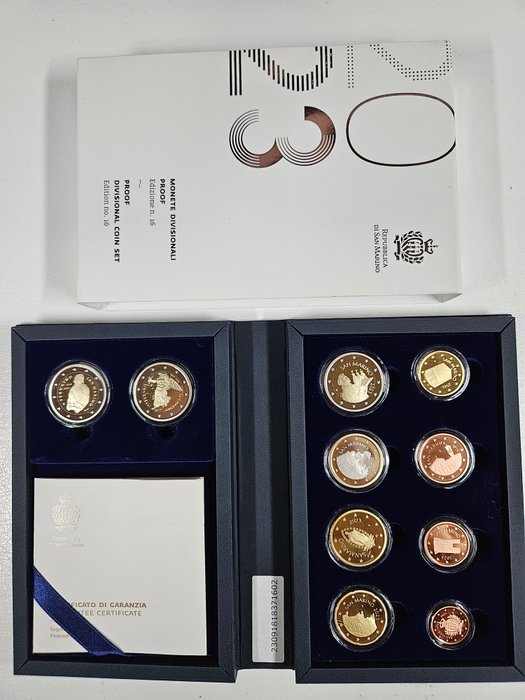 San Marino. Proof Set 2023 (incl. 2 euro "Perugino" + "Luca Signorelli")