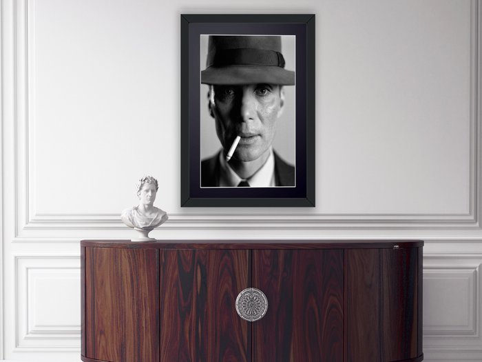 Oppenheimer 2023 - Christopher Nolan - Fine Art Photography - Luxury Wooden Framed 70X50 cm - Limited Edition Nr 01 of 30 - Serial ID 17184 - Original Certificate (COA), Hologram Logo Editor and QR Code - 100% New items.