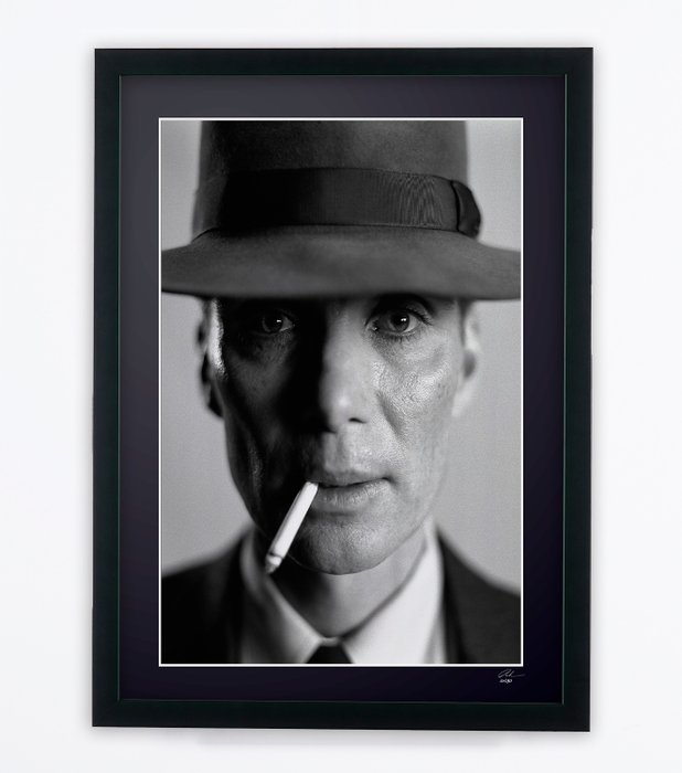 Oppenheimer 2023 - Christopher Nolan - Fine Art Photography - Luxury Wooden Framed 70X50 cm - Limited Edition Nr 01 of 30 - Serial ID 17184 - Original Certificate (COA), Hologram Logo Editor and QR Code - 100% New items.