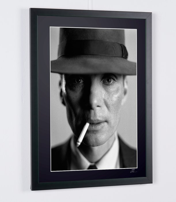 Oppenheimer 2023 - Christopher Nolan - Fine Art Photography - Luxury Wooden Framed 70X50 cm - Limited Edition Nr 01 of 30 - Serial ID 17184 - Original Certificate (COA), Hologram Logo Editor and QR Code - 100% New items.