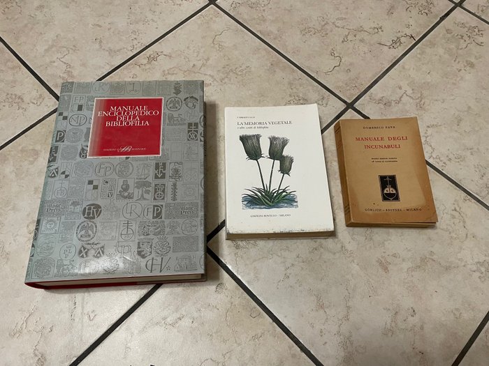 AAVV - Manuale Enciclopedico della Bibliofilia - La memoria vegetale e altri scritti di Bibliofilia - - 1953