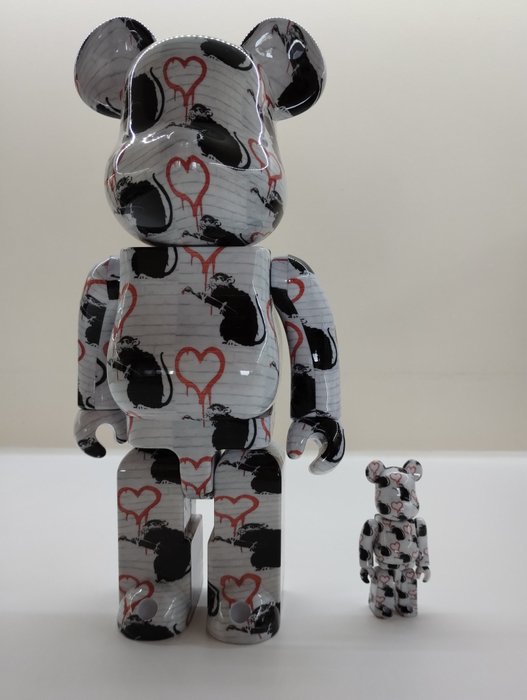 Banksy (1974) - Banksy Love Rat 100%  400% Medicom Toy