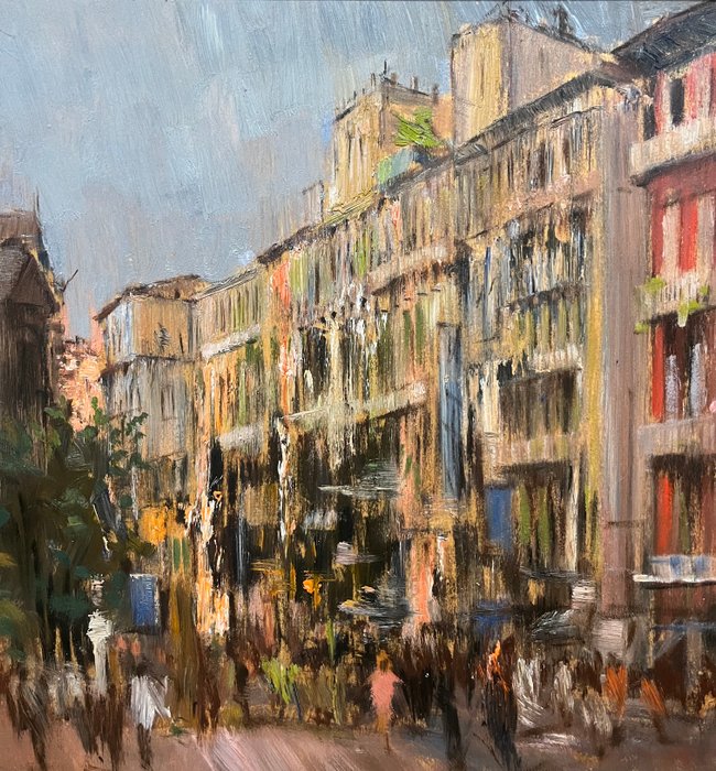 Antonio D'Urso (1934-2015) - Scorcio di Napoli