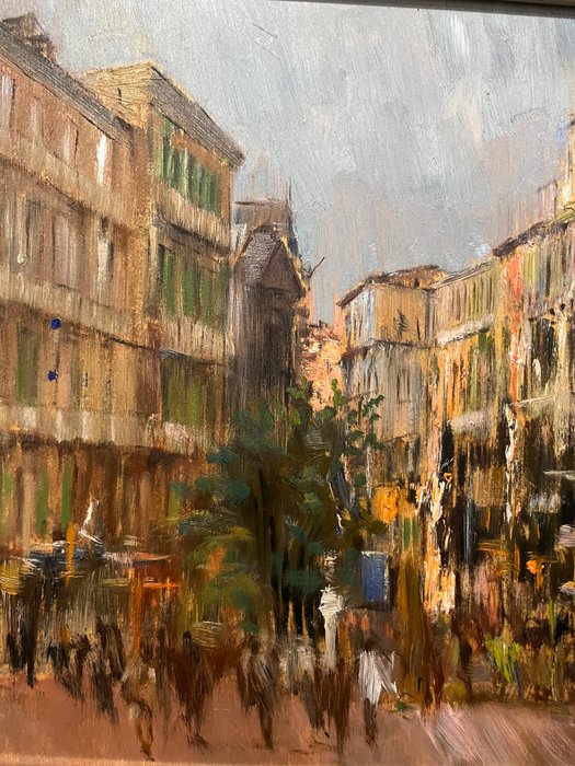 Antonio D'Urso (1934-2015) - Scorcio di Napoli