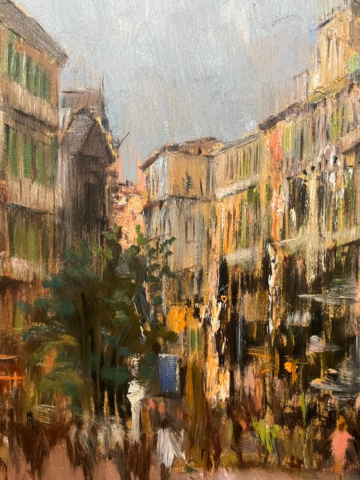 Antonio D'Urso (1934-2015) - Scorcio di Napoli