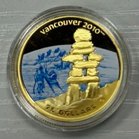 Canada 75 Dollars 2008 Jeux Olympiques de Vancouver - Inukshuk Proof