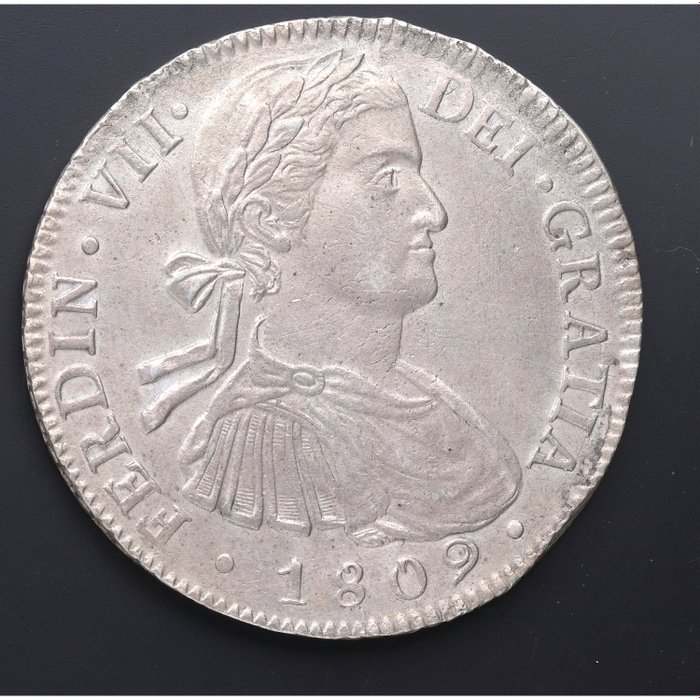 Spanien. Fernando VII (1813-1833). 8 Reales 1809. México. TH  (Ingen mindstepris)