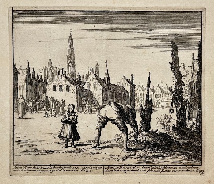 Jan Luyken (XVII) - The son of Mayken Wens - Martyrs Mirror, 1685