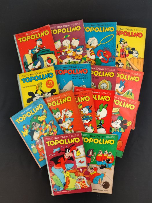 Topolino Libretto - Fascia 400 - 15 Comic - 1963/1965