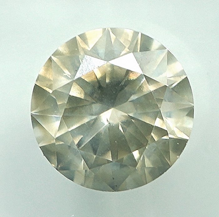 1 pcs Diamant  (Naturfarvet)  - 1.02 ct - Fancy light Gullig Grå - SI2 - Gem Report Antwerp (GRA)