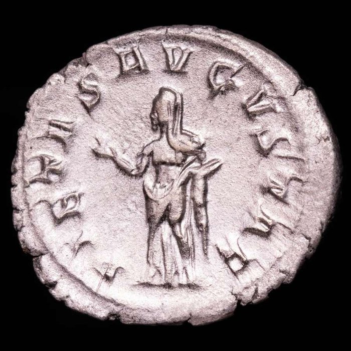 Romarriket. Otacilia Severa (Augusta, AD 244-249). Antoninianus Minted in Rome. PIETAS AVGVSTAE  (Ingen mindstepris)