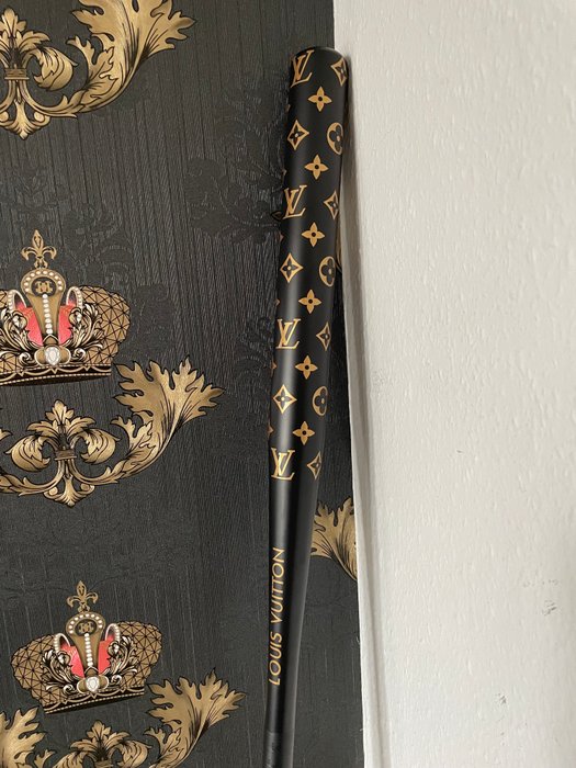 J.Reinhardt - Louis Vuitton Black  Gold Baseball Bat