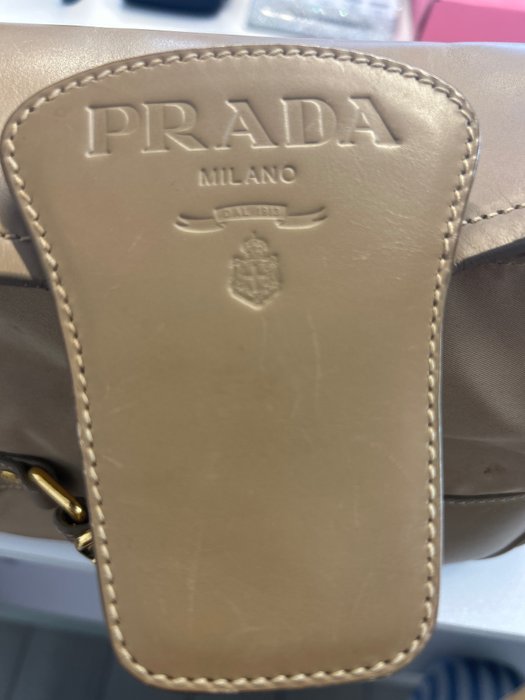 Prada - Prada Sidonie Pelle Beige - Håndtaske